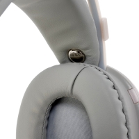 Наушники полноразмерные Mybit W-33, RGB подсветка, BT5.3, 800 мАч, Type-C, белые