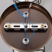 Люстра "Кипр" 3х40Вт Е27 латунь/черный 52х26х26см