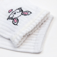 Носки женские "Зайка" MINAKU цвет белый, р-р 38-39 (25 см) Носки женские "Зайка" MINAKU цвет белый, р-р 38-39 (25 см)