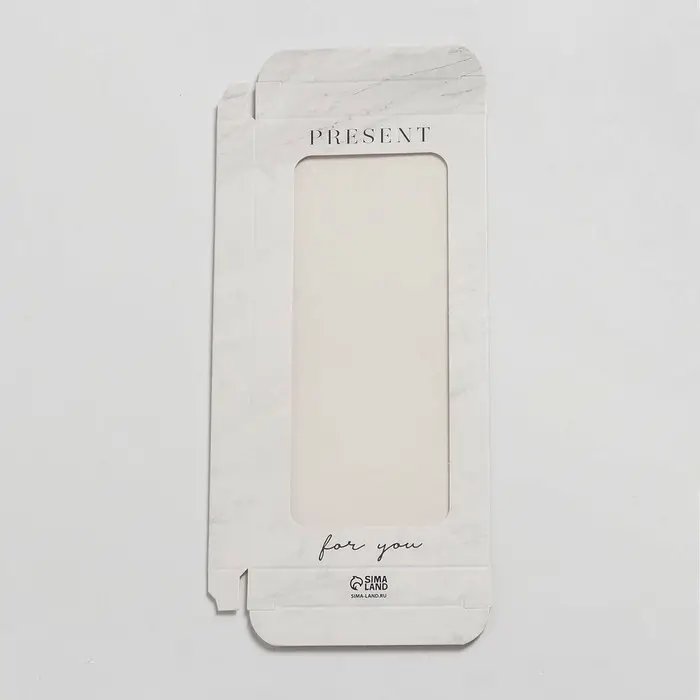 Коробка для шоколада, кондитерская упаковка, &laquo;For you&raquo;, с окном, 17.3 х 8.8 х 1.5 см