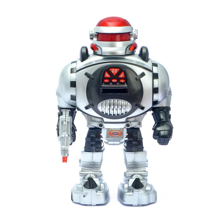 Робот радиоуправляемый «Космический боец», световые и звуковые эффекты, стреляет дисками, МИКС Робот радиоуправляемый «Космический боец», световые и звуковые эффекты, стреляет дисками, МИКС