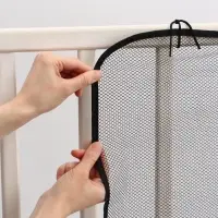 Защитная сетка ограждение для лестницы, 3 метра, цвет черный, Крошка Я