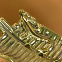 Мыльница &laquo;Геккон&raquo;, 13&times;8&times;3.5 см, керамика, зелёная