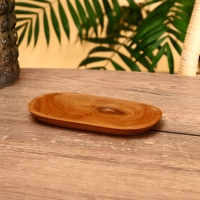 Блюдо 20х10х2 см, тиковое дерево