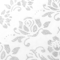 Термоаппликация из страз &laquo;Узор&raquo;, 10 шт на листе, цвет белый