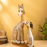 Сувенир &laquo;Зебры&raquo;, 33&times;11&times;53 см, дерево