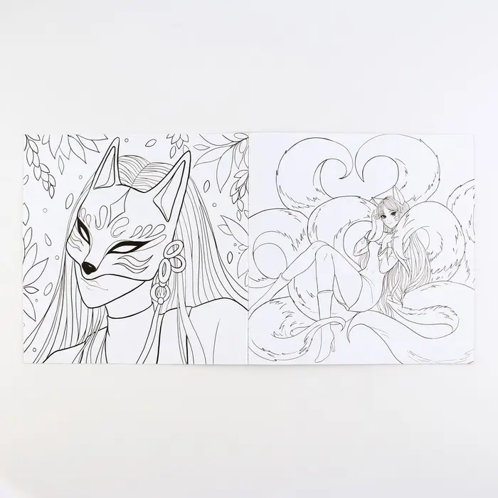 Раскраска-антистресс &laquo;Мир Аниме&raquo;