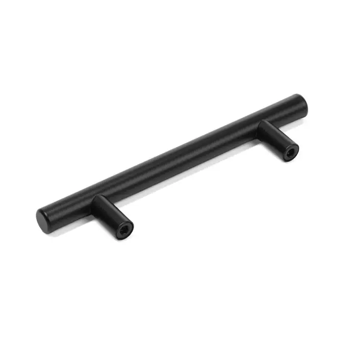 Ручка рейлинг ТУНДРА,  нерж. сталь, d=12 мм, м/о 96 мм, цвет черный, фасовка 500