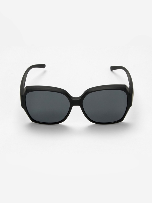 Очки солнечные поляризационные, uv 380, ширина 15.3 см, черные