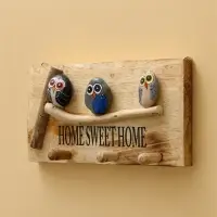 Вешалка "HOME SWEET HOME" дерево Албезия 30х6х15 см