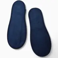 Тапочки одноразовые, "Эконом ПВХ", антискользящие, подошва 3 мм, синие