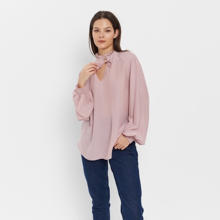 Блузка женская MINAKU: Enjoy цвет розовый, р-р 48