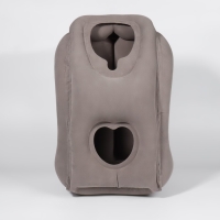 Подушка надувная, 50 &times; 35 &times; 30 см, в чехле, цвет серый