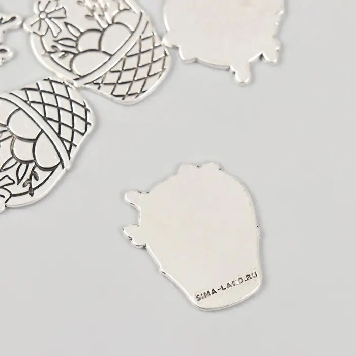 Декоративный элемент для творчества &laquo;Арт Узор. Пасхальная корзинка с вербой&raquo;, 2.5&times;2.1 см