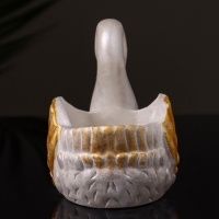 Кашпо "Лебедь" 9х10х6 см, перламутр
