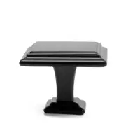 Ручка кнопка ТУНДРА РК119BL, черная, 8 шт