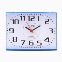 Часы настольные будильник "Соломон", 14 х 10 см, синий