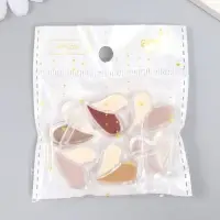 Бусина для рукоделия и плетения &laquo;Арт Узор. Кофейный аромат. Сердечко. Половинки&raquo;, пластик, глянец, 2.3&times;2.4&times;0.9 см, МИКС