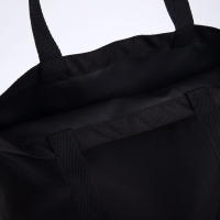 Шопер однотонный, 35х0.5х40 см, оксфорд 600D, 200 гр, без подклада, чёрный