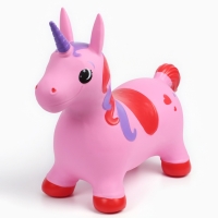Попрыгун ZABIAKA &laquo;Единорог&raquo;, 61 х 50 х 27 см, цвет розовый