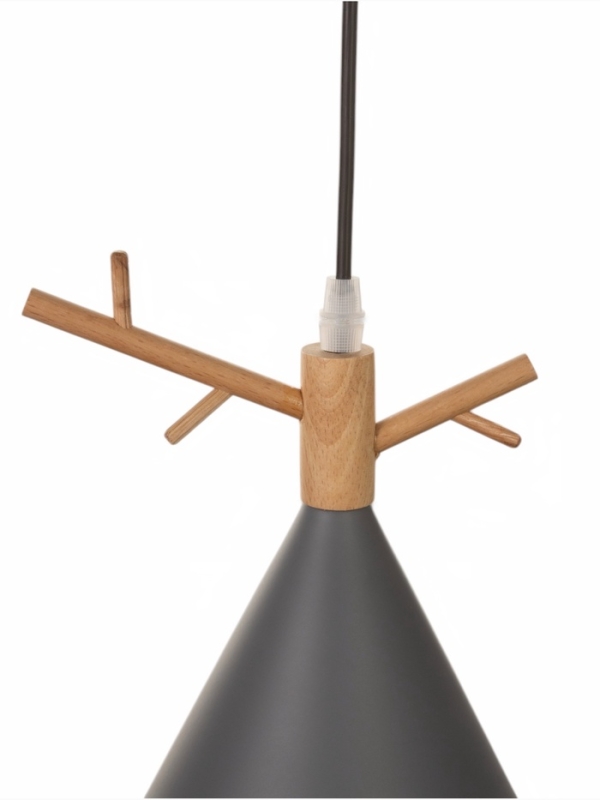 Светильник BayerLux 34857/1 E27 40Вт серый  18х18х26-126 см