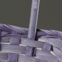 Набор корзин, 19х7,5х9,5/31 см, 22х9х11/34 см, 24х9х11,5/35 см, 3 шт, фиолетовые, бамбук