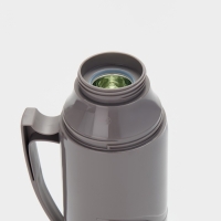 Термос 1 л, со стеклянной колбой, 11х31см, оранжевый