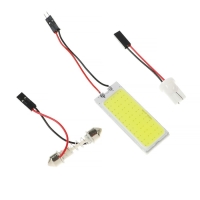 Автолампа светодиодная, 12 В, 36 SMD, два переходника, свет белый Автолампа светодиодная, 12 В, 36 SMD, два переходника, свет белый