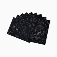 Гравюра блокнот "Единороги", 9 листов, штихель