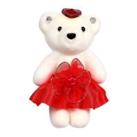 Игрушка из пенопласта &laquo;Мишка в юбочке&raquo;, на ушках камушки, цвета МИКС