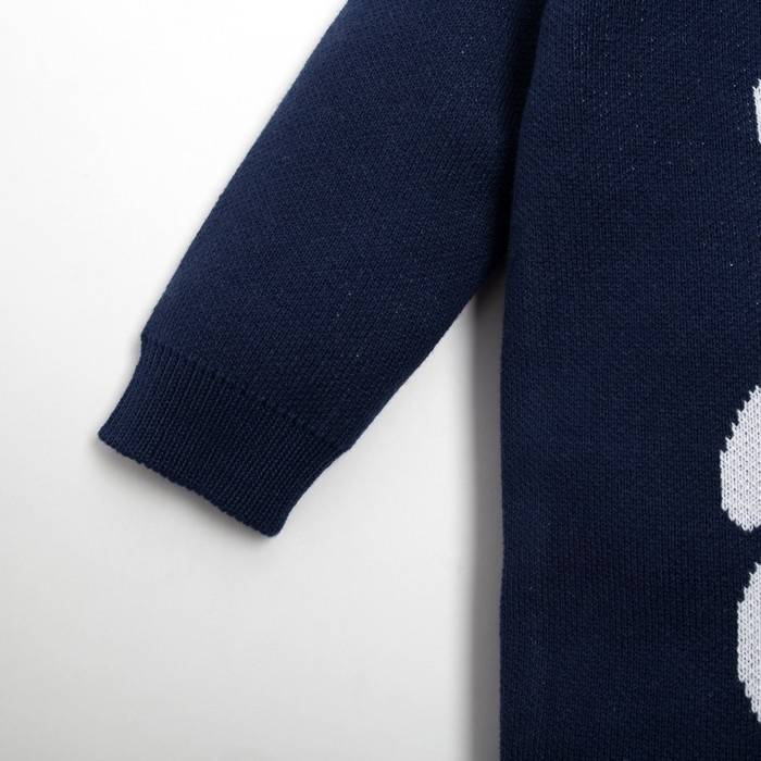 Комбинезон вязаный Крошка Я «Мишка» рост 62-68 см, цвет синий Комбинезон вязаный Крошка Я «Мишка» рост 62-68 см, цвет синий