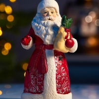 Светодиодная фигура "Дед Мороз" 13.2х7.1х6, 1 LED, LR44x3(в компл.), Т/БЕЛЫЙ