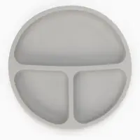 Тарелка детская секционная, 3 секции, серый, Mum&Baby