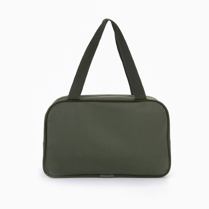 Сумка для обуви на молнии, TEXTURA, наружный карман, цвет хаки