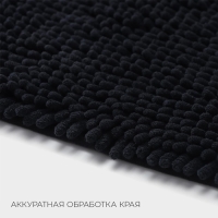 Коврик для дома LaDо́m, букли, плотность 1400 г, 50&times;80 см, цвет графитовый