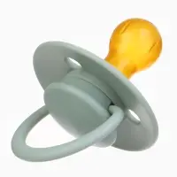 Соска - пустышка классическая, латекс, цв.серо-зелёный, в контейнере, от 6 мес., M&B