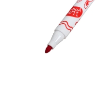 Фломастеры, 12 цветов, толстые, с печатью, вентилируемый колпачок, МИКС