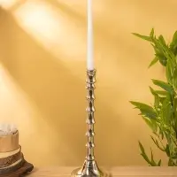 Подсвечник "Весенняя капель" алюминий 38 см