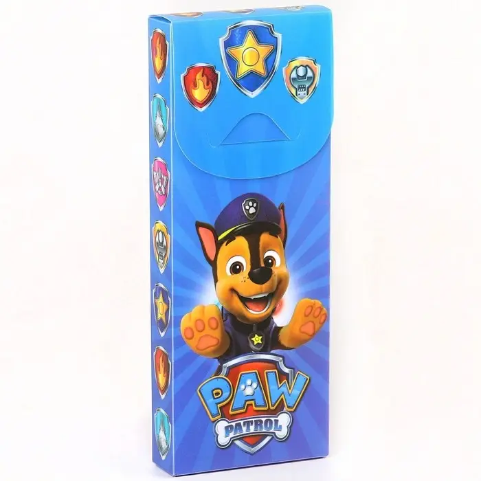 Пенал-футляр пластиковый, 75&times;195&times;25 мм, сборный, &laquo;Щенячий патруль&raquo;