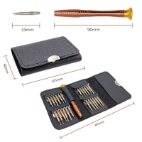 Набор отверток для ремонта наручных часов (для точных работ) 25 в 1