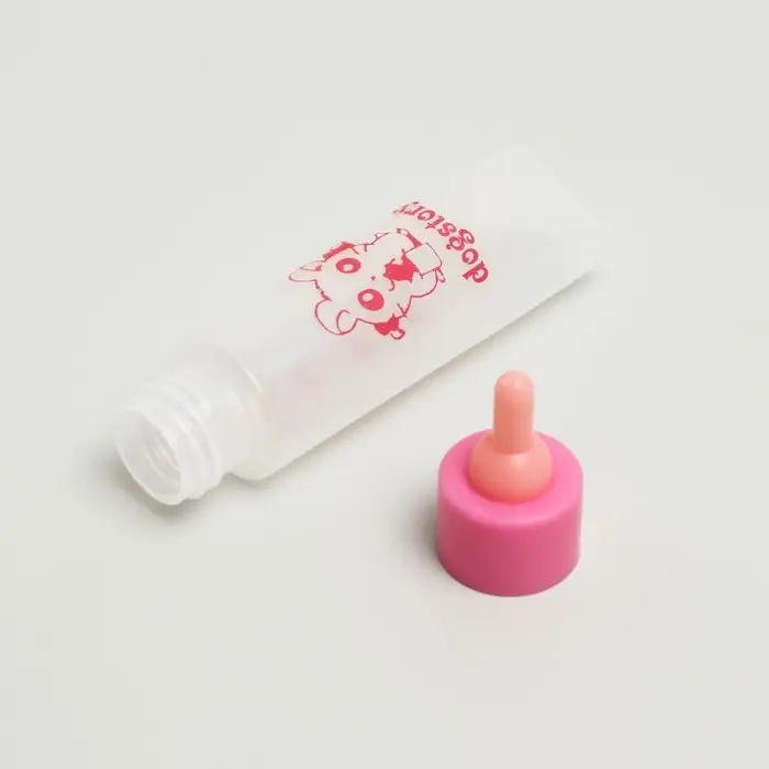 Бутылочка для вскармливания грызунов 30 мл с силиконовой соской (короткий носик), розовая