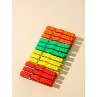 Прищепки бельевые &laquo;Кубаночка&raquo;, 8 см, 12 шт, цвет МИКС