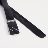 Ремень мужской, ширина 3.5 см, пряжка автомат, цвет чёрный