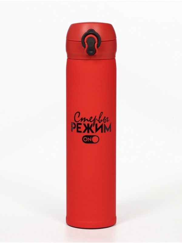 Термос, серия: Топ, "Мастер К. Режим стервы", 500 мл, красный