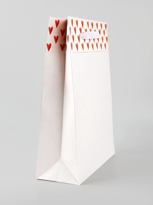 Пакет ламинированный двухсторонний &laquo;Люблю&raquo;, L 31 &times; 40 &times; 11,5 см