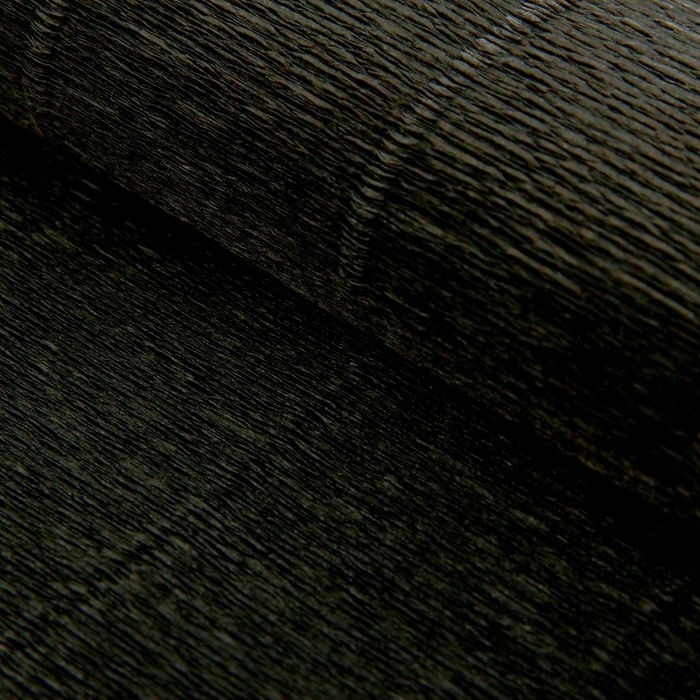 Бумага для упаковок и поделок, гофрированная, черная, однотонная, двусторонняя, рулон 1 шт., 0,5 х 2,5 м