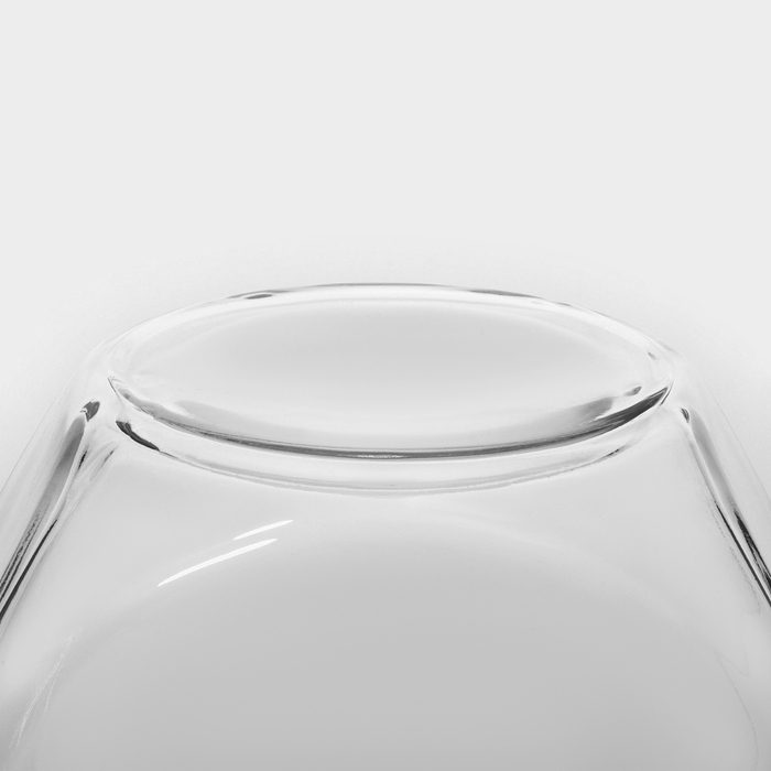 Банка для сыпучих продуктов стеклянная Bella, 1,7 л, с белой пластиковой крышкой