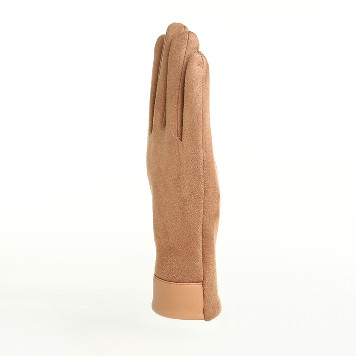 Перчатки женские, безразмерные, без утеплителя, цвет бежевый