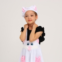 Карнавальный костюм «Кошечка белая с мордочкой», плюш, р. 28, рост 98-104 см Карнавальный костюм «Кошечка белая с мордочкой», плюш, р. 28, рост 98-104 см