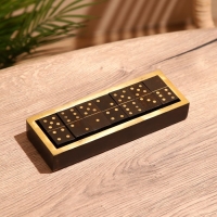 Игра настольная "Домино" в коробочке 20х7х3 см, манговое дерево Игра настольная "Домино" в коробочке 20х7х3 см, манговое дерево